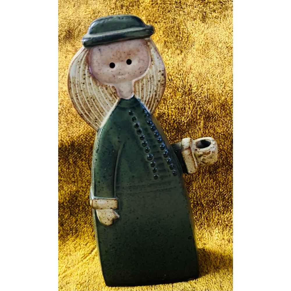 Vintage Alfred Knobler Minimalist Pottery Candle Holder